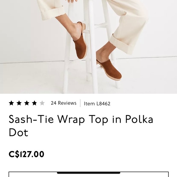 Polka dot wrap top - Picture 11 of 11